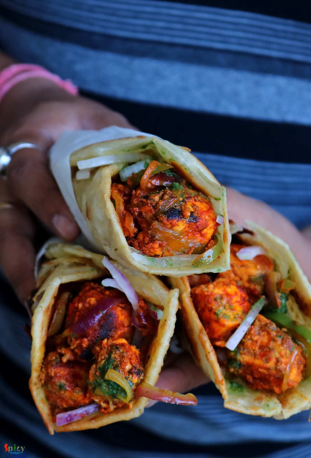 Paneer Kathi Roll / Paneer Frankie Indian snack recipes