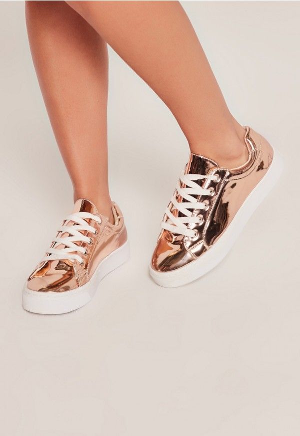 rose gold vintage shoes
