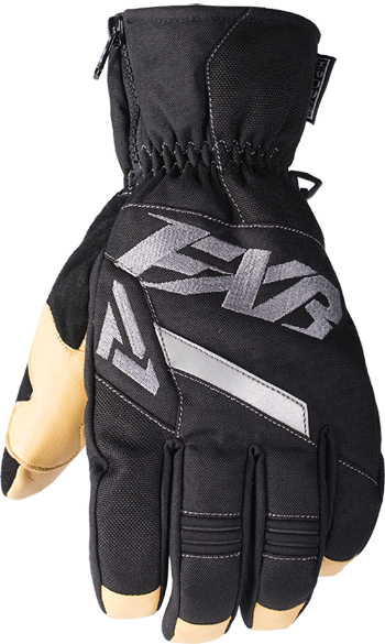 FXR Womens Black//Charcoal Fusion Snowmobile Gloves Snocross 2018