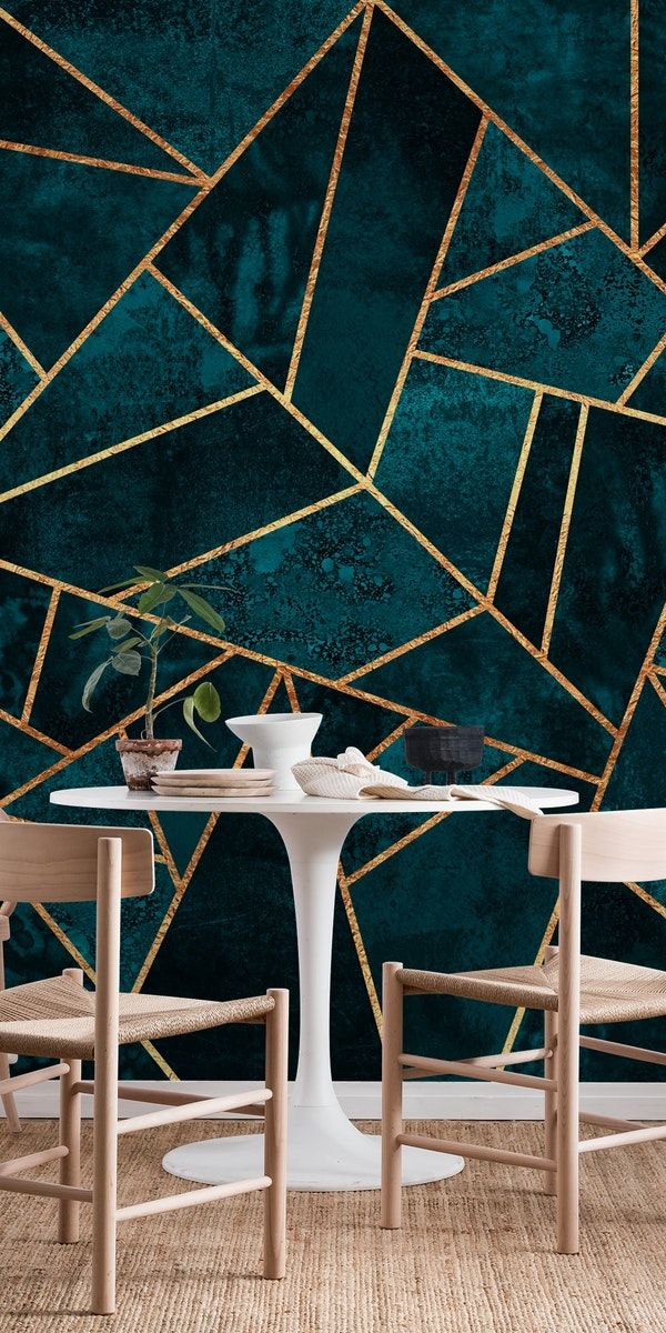 Deep Teal Stone Wallpaper #wallpaper