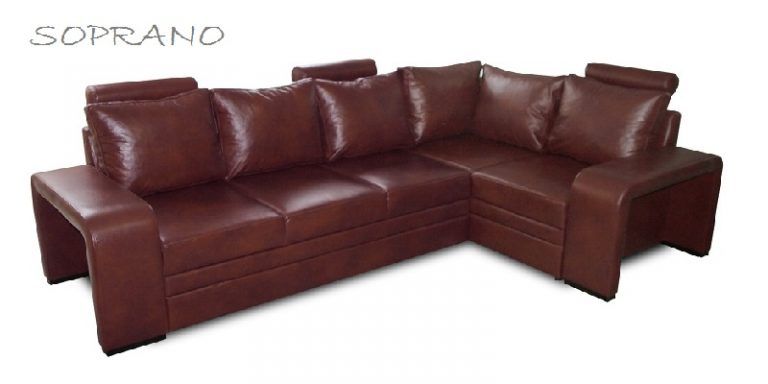 Soprano Luxury Italian Real Leather Corner Sofa Bed Maroon Dark Red Leather Corner Sofa, Leather Italian Sofa Bed