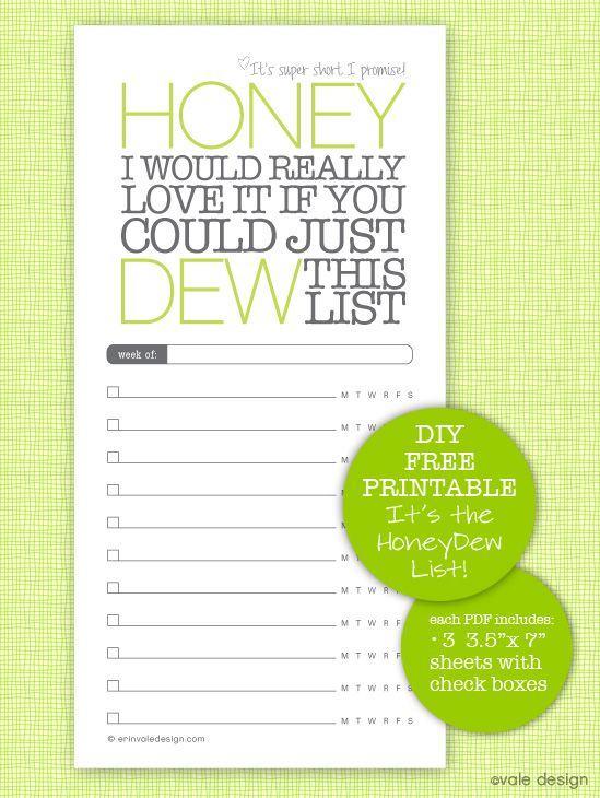 31 days of loving where you live day 29 make lists nest free honey do list printable
