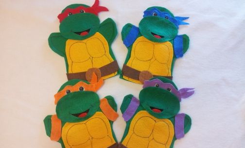 Hero Turtles Finger Puppets