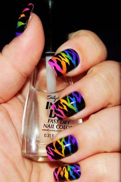 Zebra Print Nails Design Black Stripe For S Zebra Print Nails Design Black Stripe For S Christmas Www Loveitsomuch