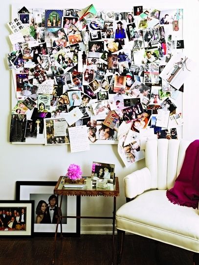 Photo Wall Collage Display Family Photos With This Informal And Playful Bulletin Board Approach Bonus Save The Money Youd Spend Framing Em All Photo Wall Collage Display Family Photos With This Informal And Playful Bulletin Board Approach Bonus Save The Money Youd Spend Framing Em All
