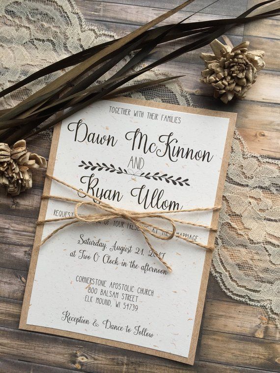 Rustic Wedding Invitation Vintage Rustic Wedding Invitation Vintage