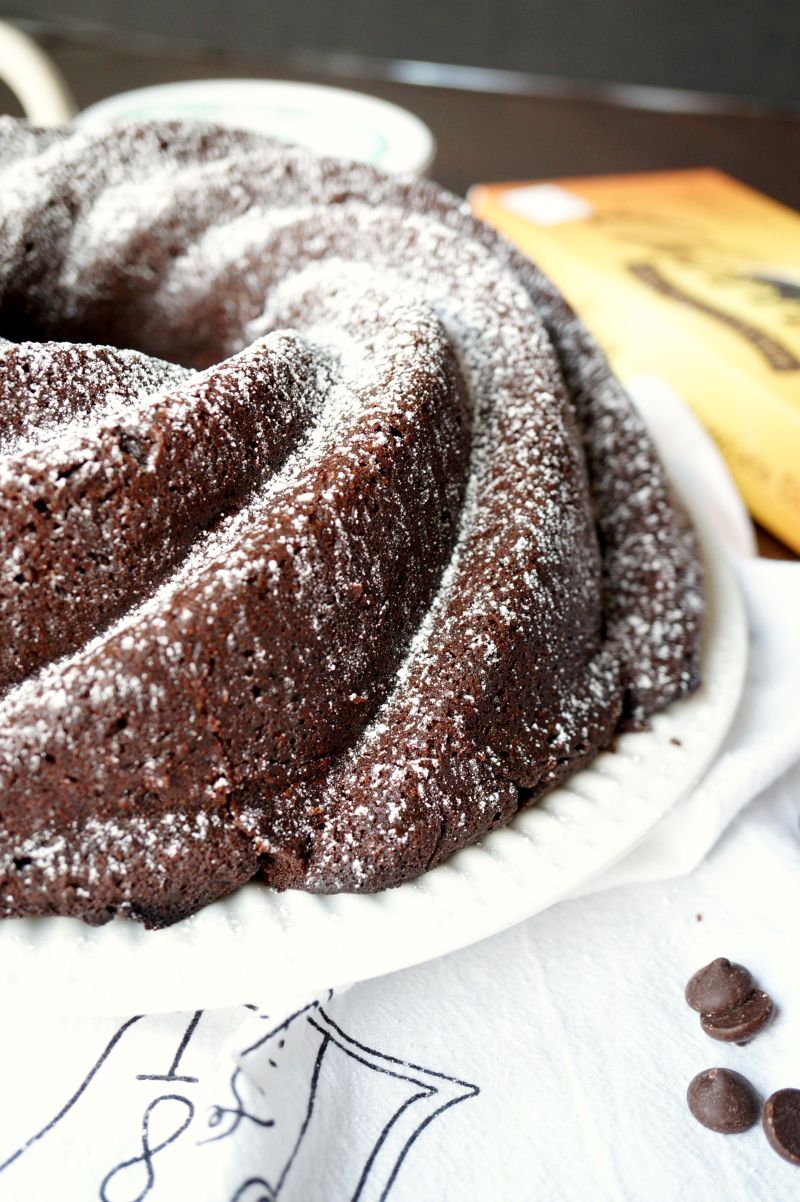 Chocolate mascarpone bundt cake