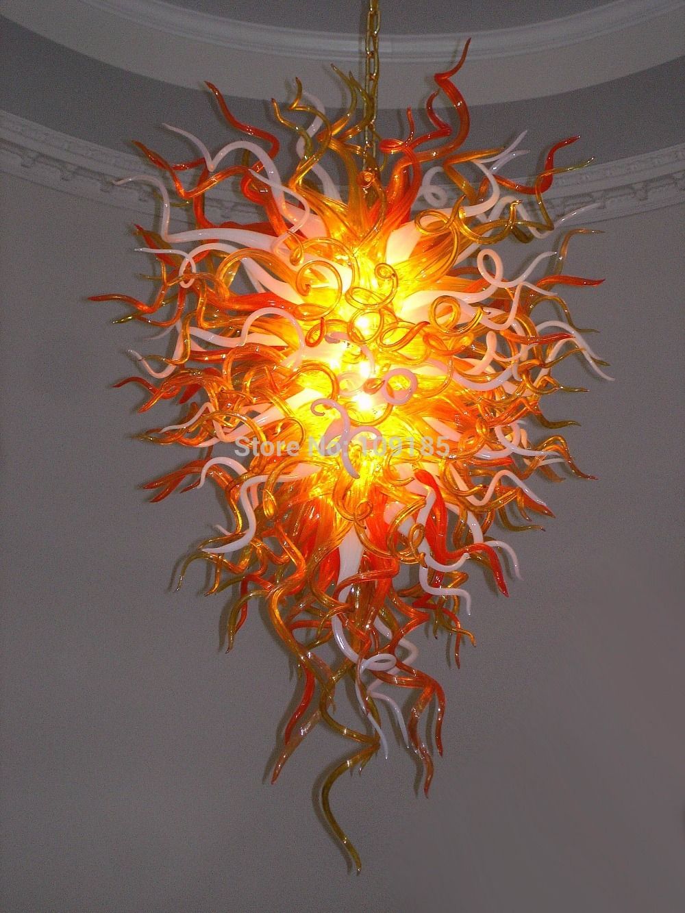 Multi Colored Hand Blown Glass Chandelier Lighting LED Bulbs Murano Glass Art Chandelier Light for New House Decoration Multi Colored Hand Blown Glass Chandelier Lighting LED Bulbs Murano Glass Art Chandelier Light for New House Decoration