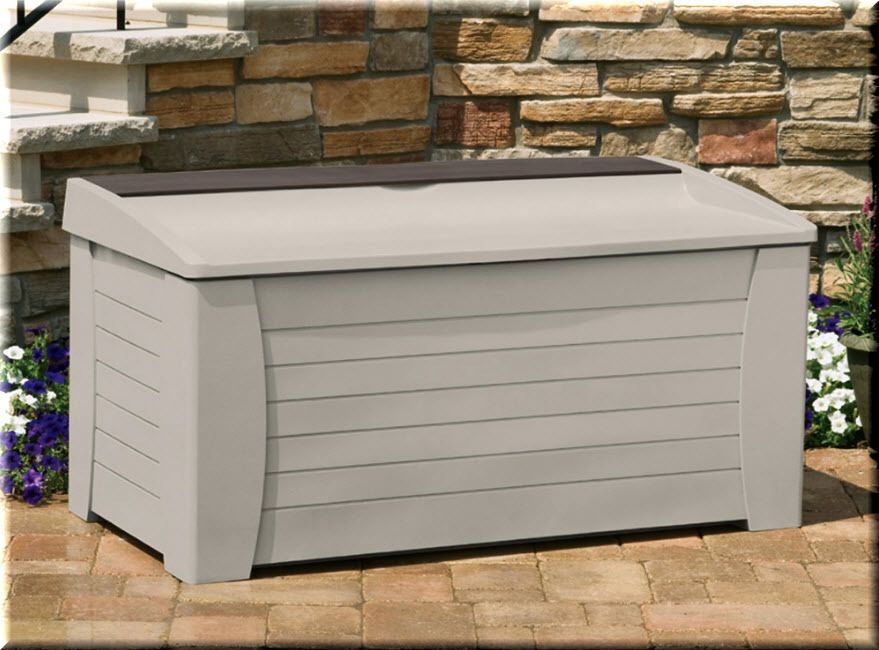 Outdoor Storage Deck Box 127 Gallon Plastic Garden Backyard - Garden Hose Storage Box Plastic Outdoor Storage Deck Box 127 Gallon Plastic Garden Backyard - Garden Hose Storage Box Plastic