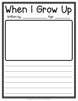 When i grow up what i want to be when i grow up writing drawing When i grow up what i want to be when i grow up writing drawing
