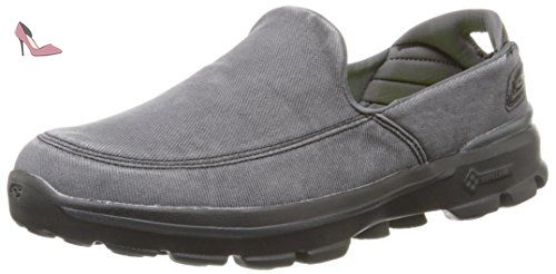 Skechers GO Walk 3 Unwind, Sneakers basses homme, Noir - Noir, US