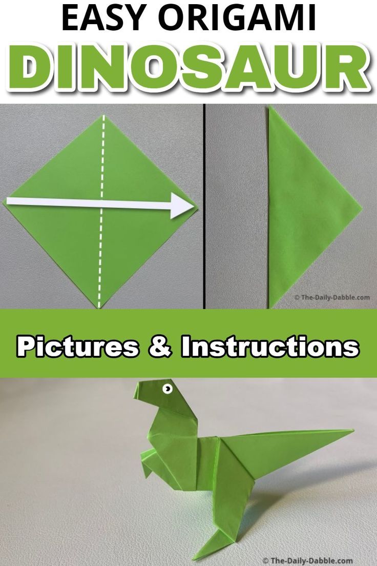 How to Make an Origami Dinosaur