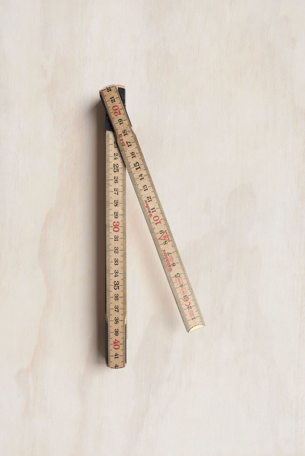 Hultafors Folding Wooden Ruler 59 2 10 2m Metric Scale