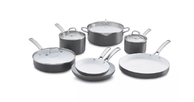 Vremi 8 Piece Ceramic Nonstick Cookware Set Induction Stovetop
