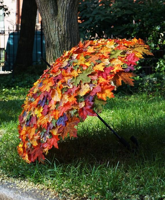 Blazy Days Umbrella - Fall Autumn Leaves Umbrella, Blazy Days Umbrella - Fall Autumn Leaves Umbrella,