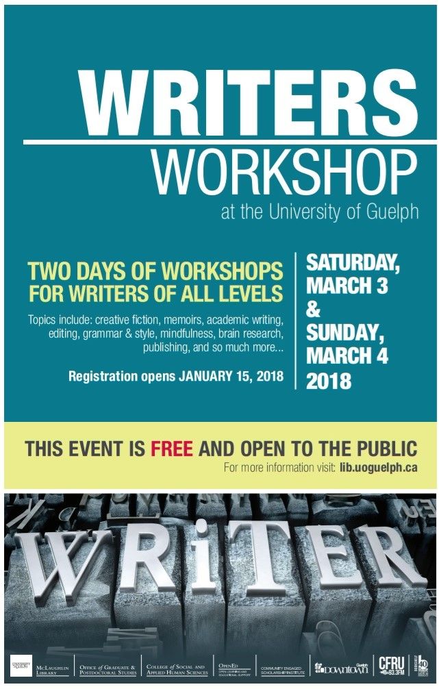 Unlock Your Writing Potential At The University Of Guelph Writers Workshop Unlock Your Writing Potential At The University Of Guelph Writers Workshop