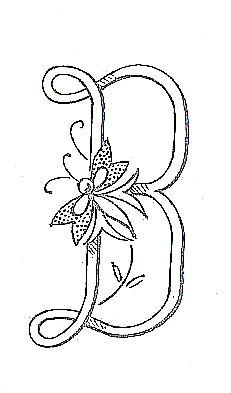Broderie D Antan Lettre P En Boutis