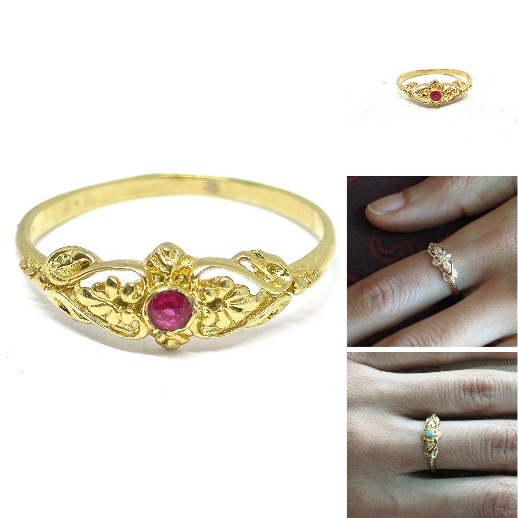 Boho Rings Gold, Solid Gold Rings, Floral Rings, Gold Heart Ring, Ruby Ring Gold, Blue Opal Ring, Pink Ring, Delicate Rings, Unique Rings