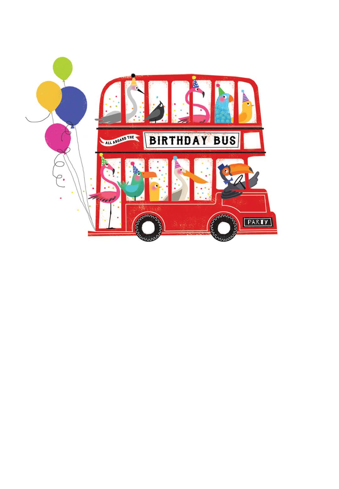 Happy Birthday Friends Bus