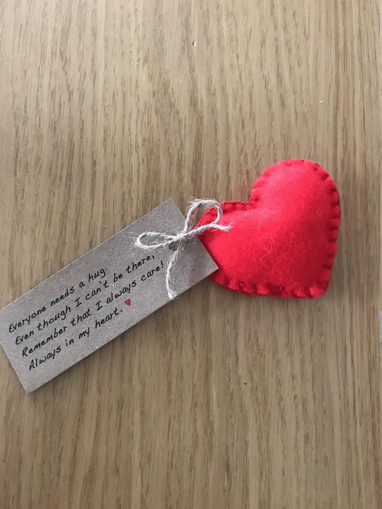 Pocket Token Valentine/'s Day Gift Handstamped Heart Token I Love You More Keepsake Gift Heart Shaped Gift Gift for Her
