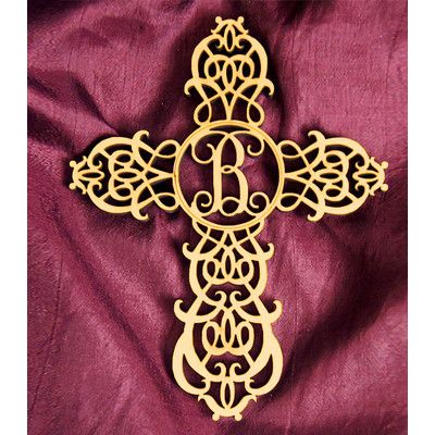 Amonogramartunlimited Filigree Wooden Cross Wall Décor Letter E Look What I Found On Celtic Cross Letter Wall Décor