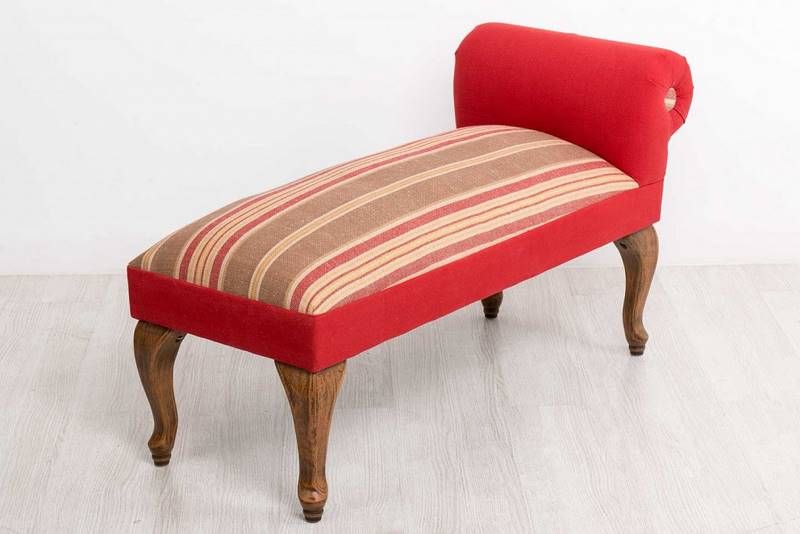 Banco Pie De Cama Tela Roja Cerran Pies De Cama Decoraciones De Casa Muebles Auxiliares