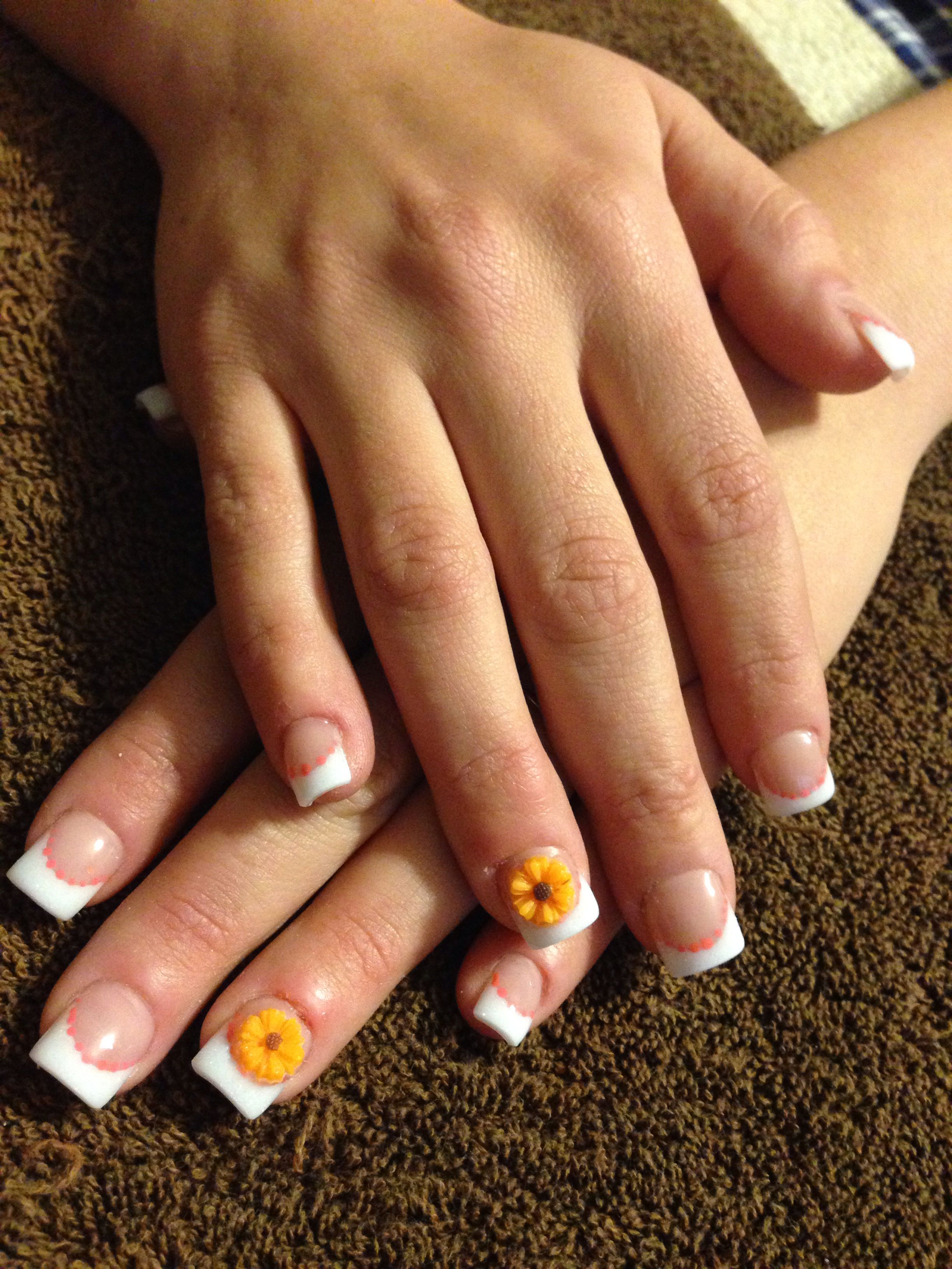 Wedding fall acrylic nails