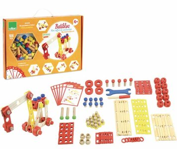 BATiBLOC constructie | Voor kinderen, Speelgoed, Kinderen spelen Houten bouw en constructie speelgoed Vilac 106 delige