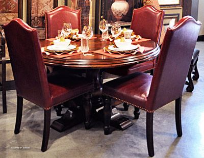 Red Leather Dining Room Chairs Tuscany Red Leather Dining Room Chairs