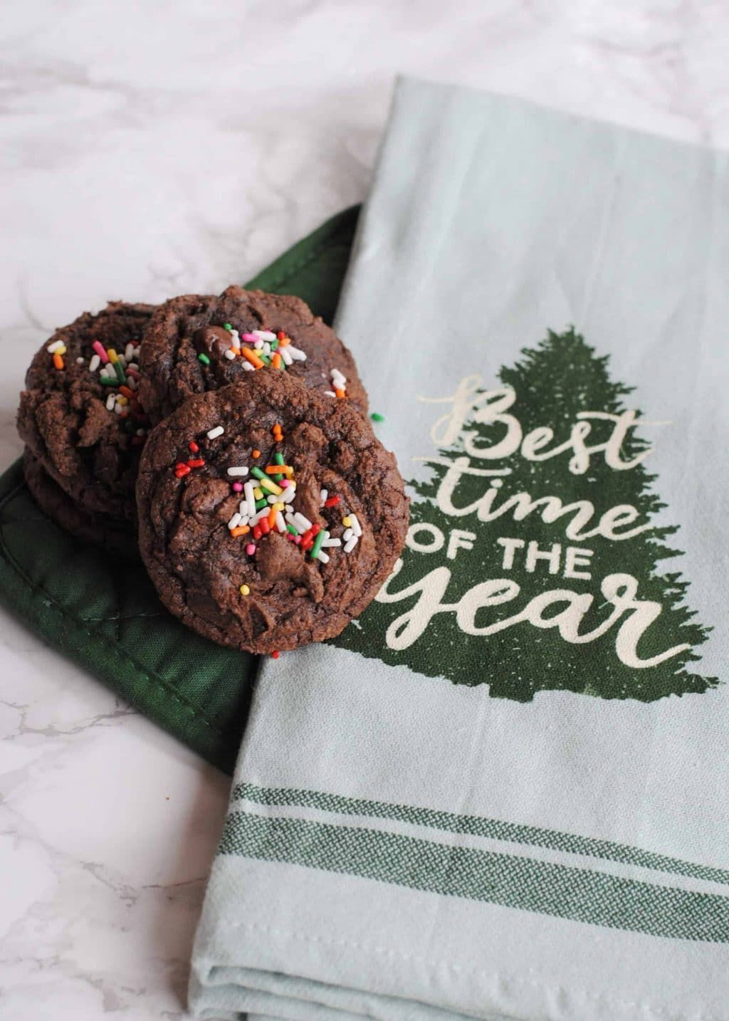 Chunky Christmas Cookies using a Brownie Box Mix Kiss My Chunky Christmas Cookies using a Brownie Box Mix Kiss My