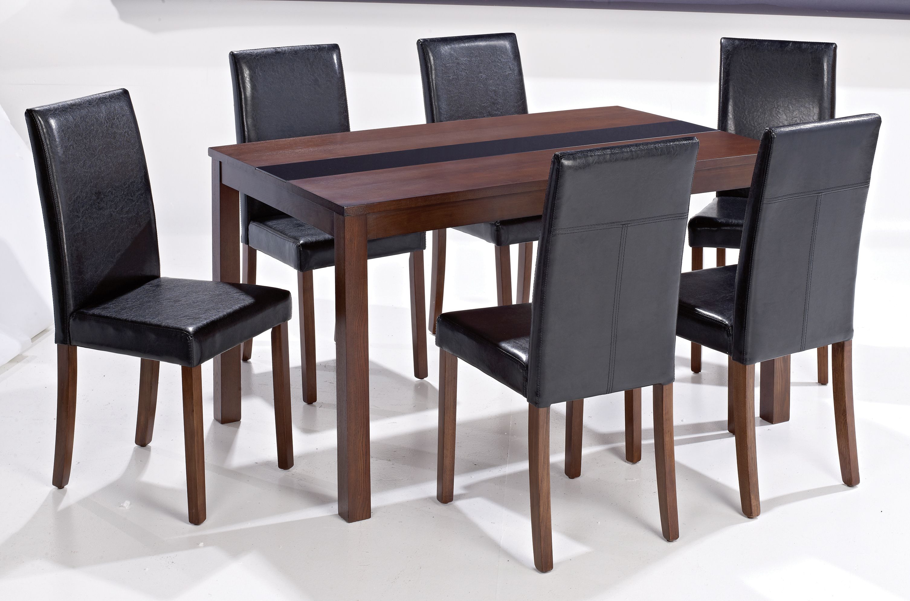 Ashleigh Walnut Dining Sets Sophisticated And Elegant Looking Tables In Real Ash Veneer With A Walnut Finish Beautifully Contrasted With A Chairs
