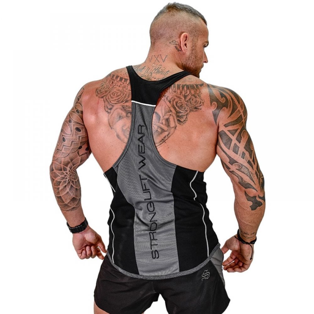 MEN GYM cotton sleeveless shirts tank top Fitness Bodybuilding workout vest NEW