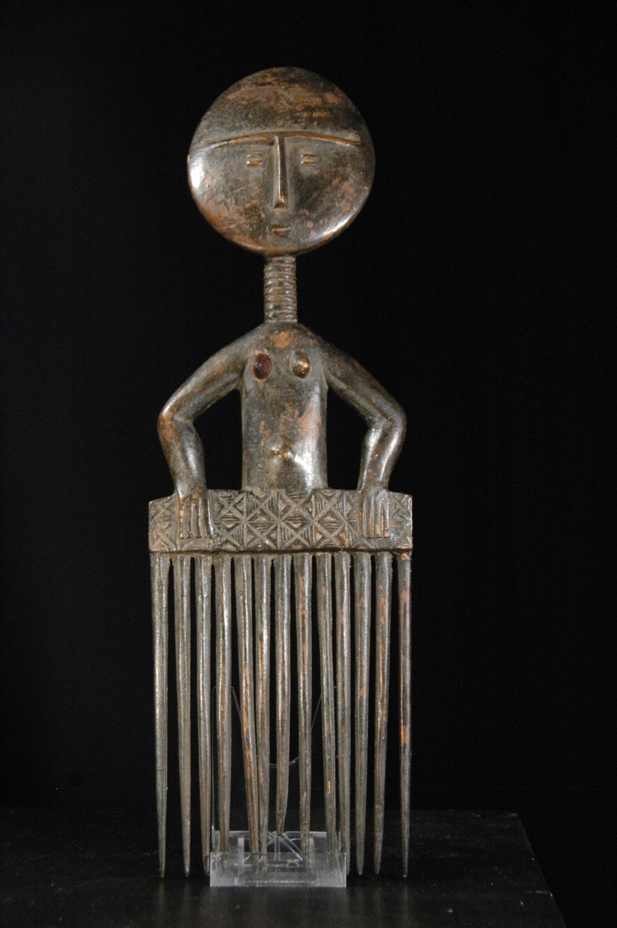 peigne Ashanti (Akua Ba) | Art africain, Peigne, Masque