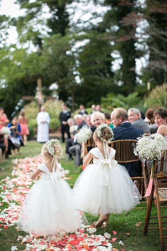 As Seen on Brides.com and Stylemepretty Flower Girl Dresses, Ivory dresses, tutu dress, tulle dress, floor length, frock, ivory white Flower Girl Dress Ivory Tulle, Flower Girl Dresses Floor Length, Cute Flower Girl Dresses, Tulle Tutu Dress, Flower Girl Tutu, Tulle Flowers, Girls Dresses, Baby Flower, Ivory Dresses