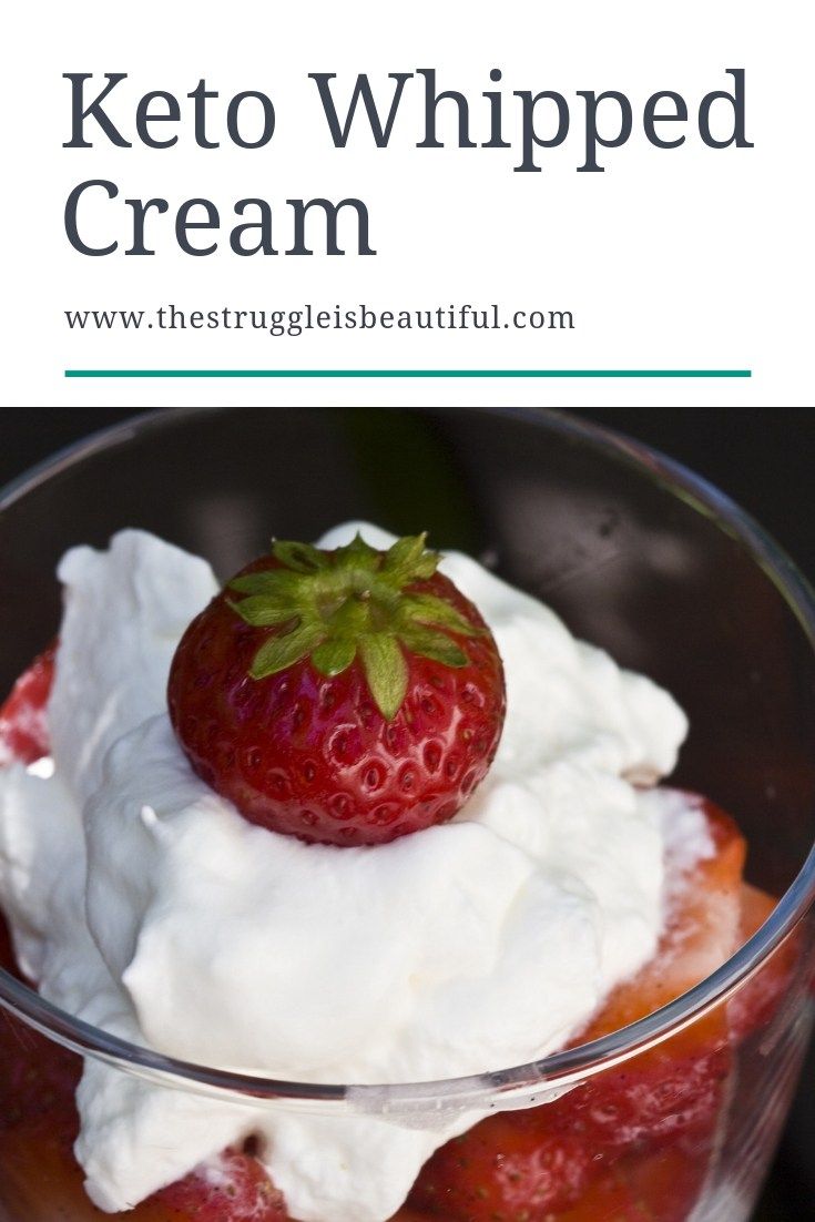 Keto Whipped Cream Keto whipped cream, Recipes with whipping cream
