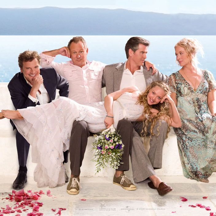 Amanda Seyfried Colin Firth Meryl Streep Pierce Brosnan Y Stellan Skarsgård En “mamma Mia