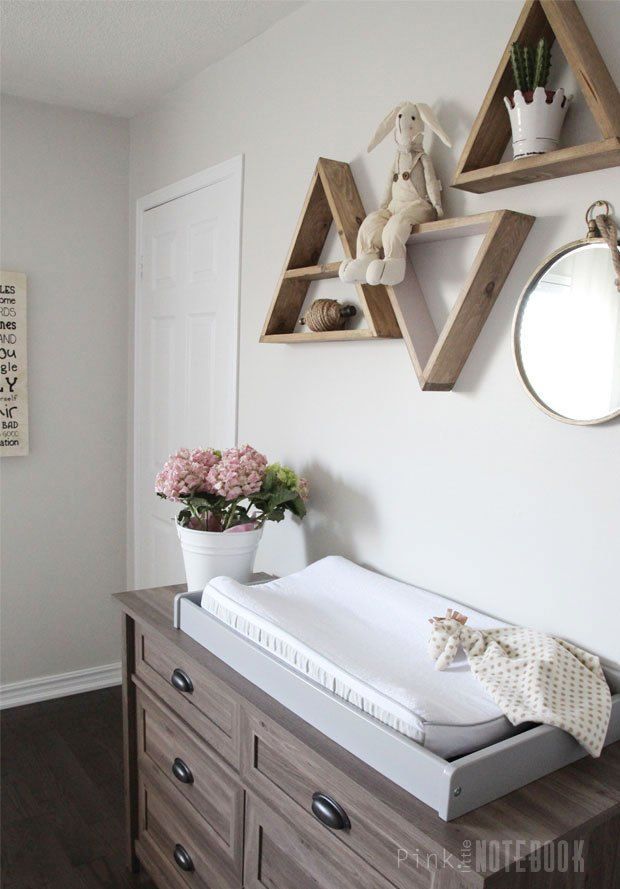 Baby S Whimsical Nursery Triangle Shelf Baby S Whimsical Nursery