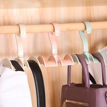 Wardrobe iron bag storage rack Tie hanger storage organization Hooks Rails Wardrobe iron bag storage rack Tie hanger storage organization Hooks Rails