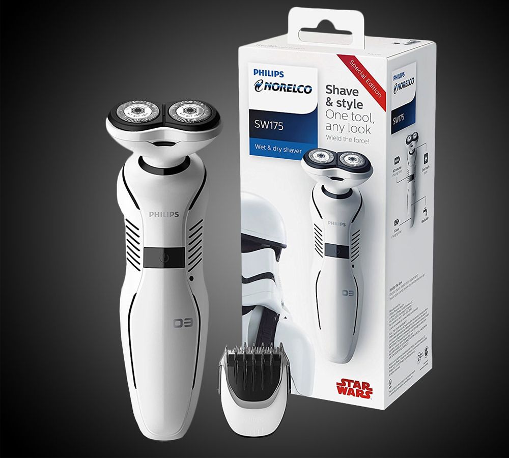 Star Wars Fans Can Get Excited About This Stormtrooper Electric Shaver Philips The Stormtrooper Wet And Dry Electric Shaver And Tri Wet And Dry Shaver Philips