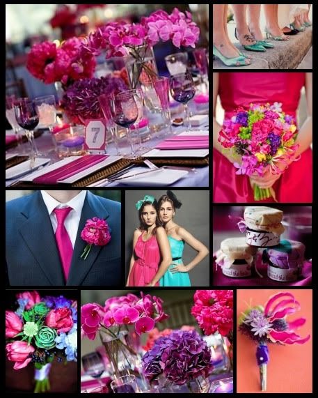 Shades Of Purple And Fuchsia Wedding Colour Theme Itakeyou Co Uk