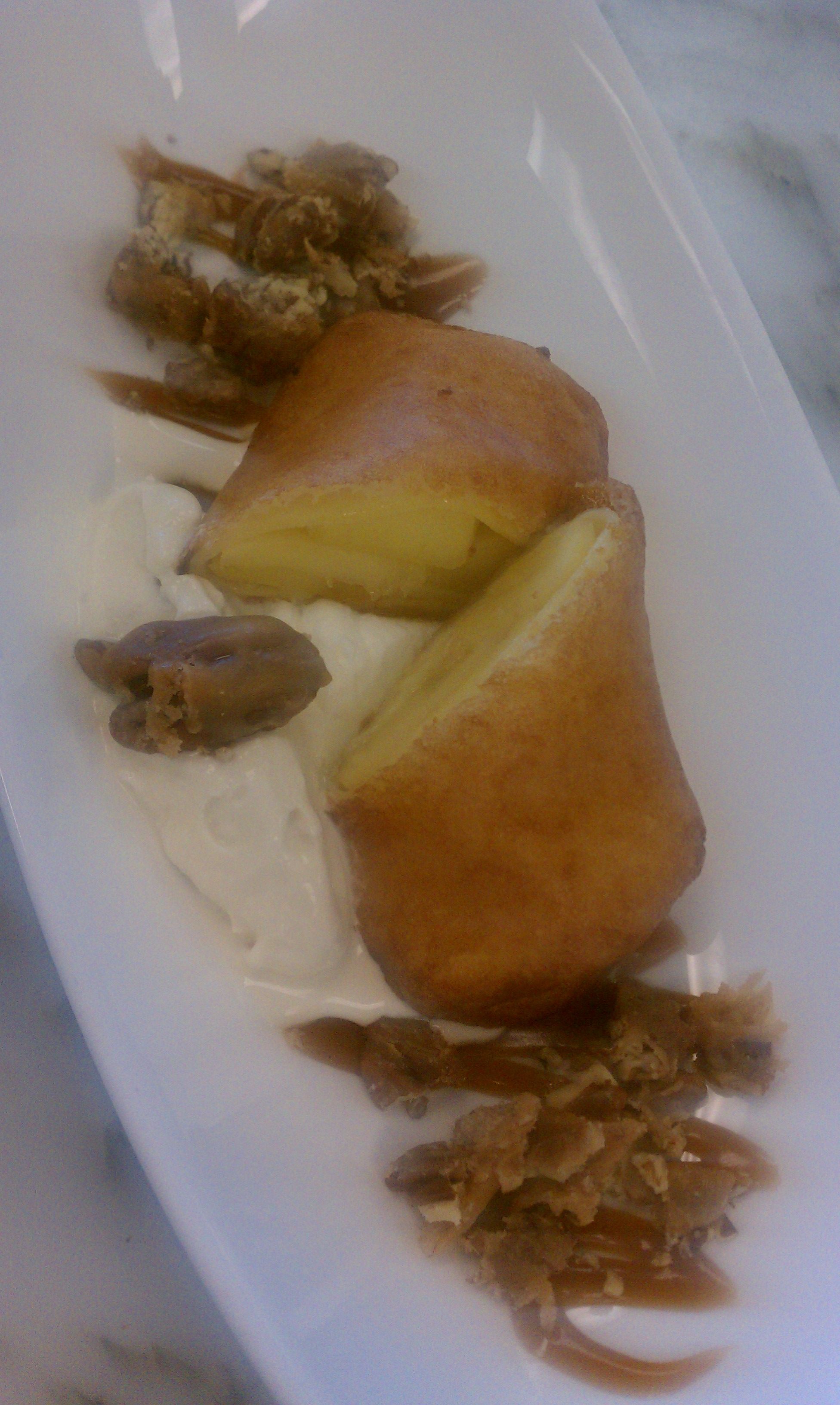 Apple with Hard Apple Cider Ice Cream, Bourbon
