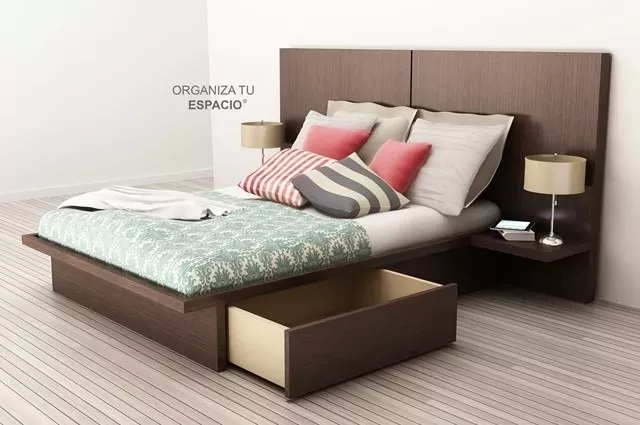 Camas 2 Plazas Respaldo Mesas De Luz Cajones Ote Muebles 34 600 00 Home Decor Bedroom Pink Home Decor Bed Furniture