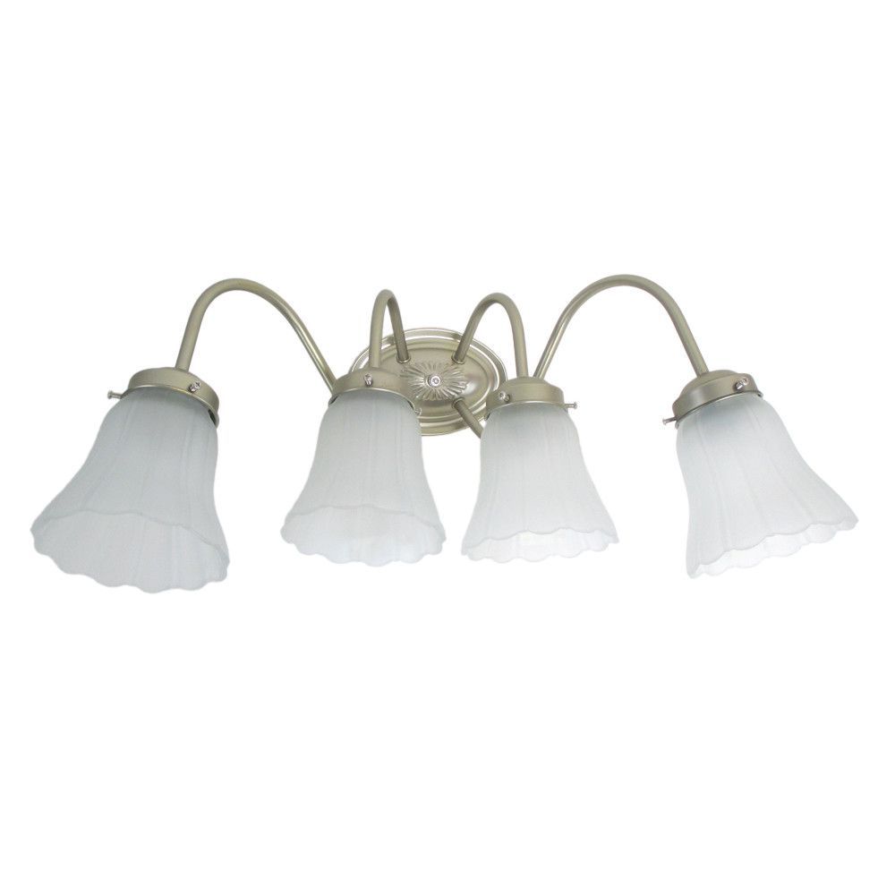 Epiphany Lighting 106034b Bn 105220 Four Light Bath Wall Fixture In Epiphany Lighting 106034b Bn 105220 Four Light Bath Wall Fixture In Brushed Nickel Finish