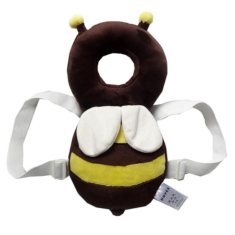 Niño protección para la cabeza del bebé cojín reposacabezas almohada para el cuello del bebé almohada con correas de color amarillo y marrón Niño protección para la cabeza del bebé cojín reposacabezas almohada para el cuello del bebé almohada con correas de color amarillo y marrón
