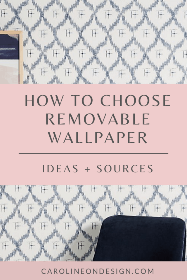 Caroline on Design guide on how to choose removable wallpaper for your home. Included are several temporary wallpaper ideas and sources for where to purchase. Neutral Wallpaper, Of Wallpaper, Peel And Stick Wallpaper, Pattern Wallpaper, Wallpaper Ideas, Renters Wallpaper, Interior Decorating Tips, Home Decor Tips, Interior Design Trends