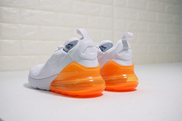 NIKE AIR MAX 270 white total orange AH8050 102 UNIEX SHOE Nike Air Max 270 White Total Orange AH8050 102
