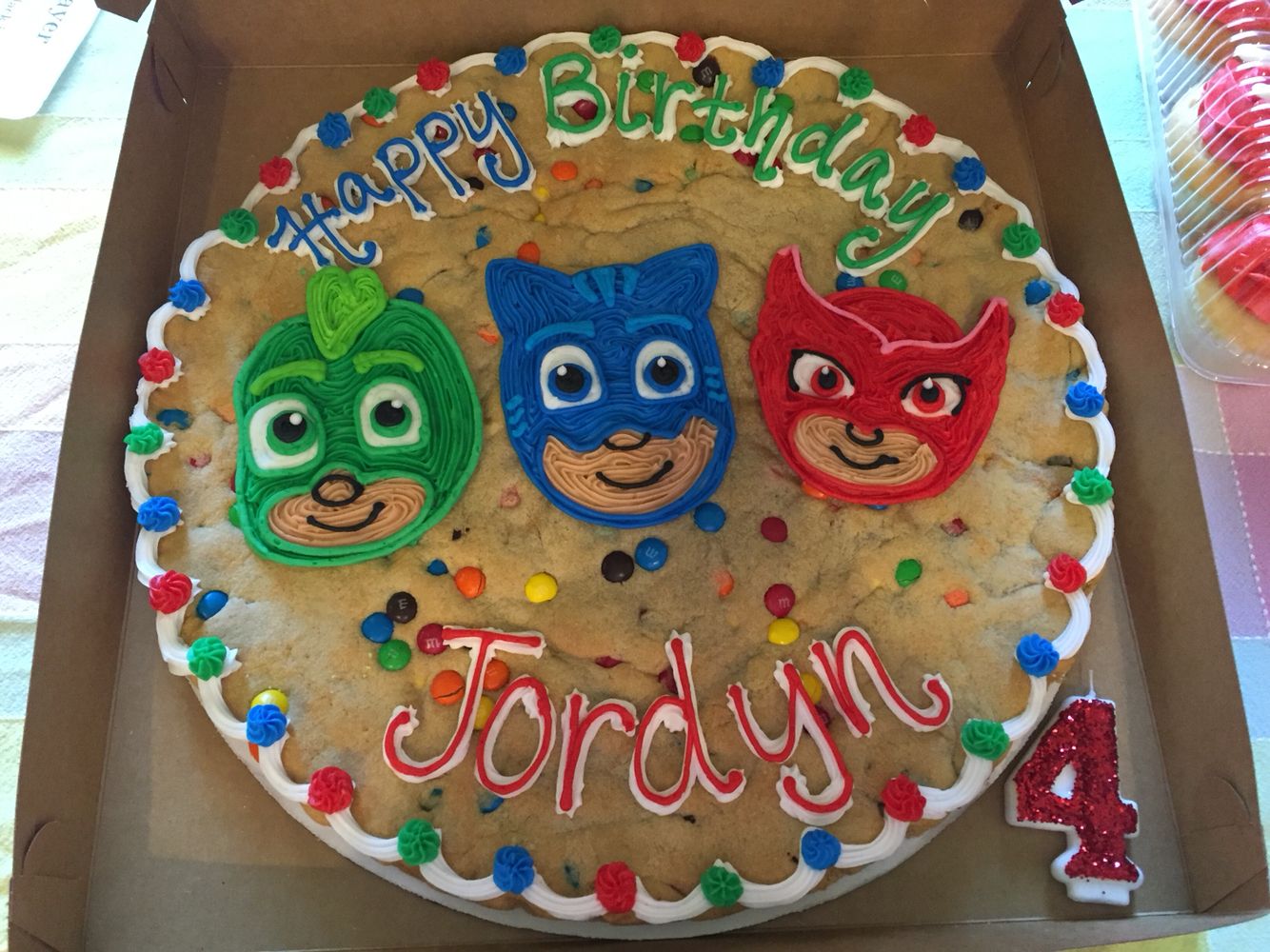 pj mask cookie cake