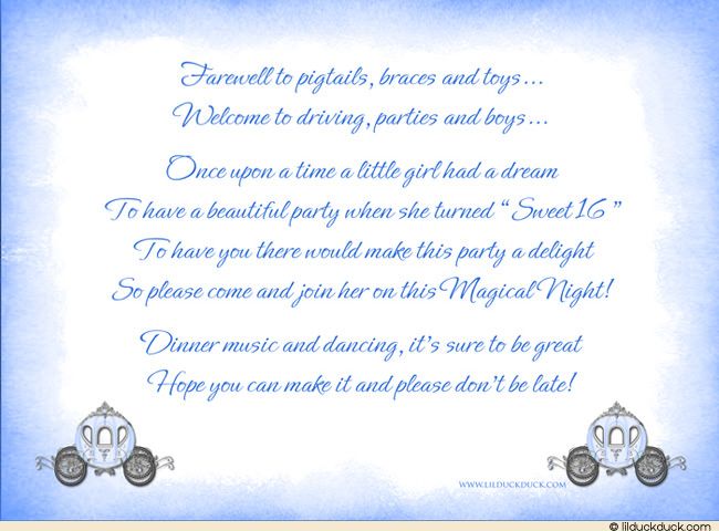 Sweet 16 Cinderella Carriage Invitations - Fairytale Blue Party - fresh formal invitation to judges Sweet 16 Cinderella Carriage Invitations - Fairytale Blue Party - fresh formal invitation to judges