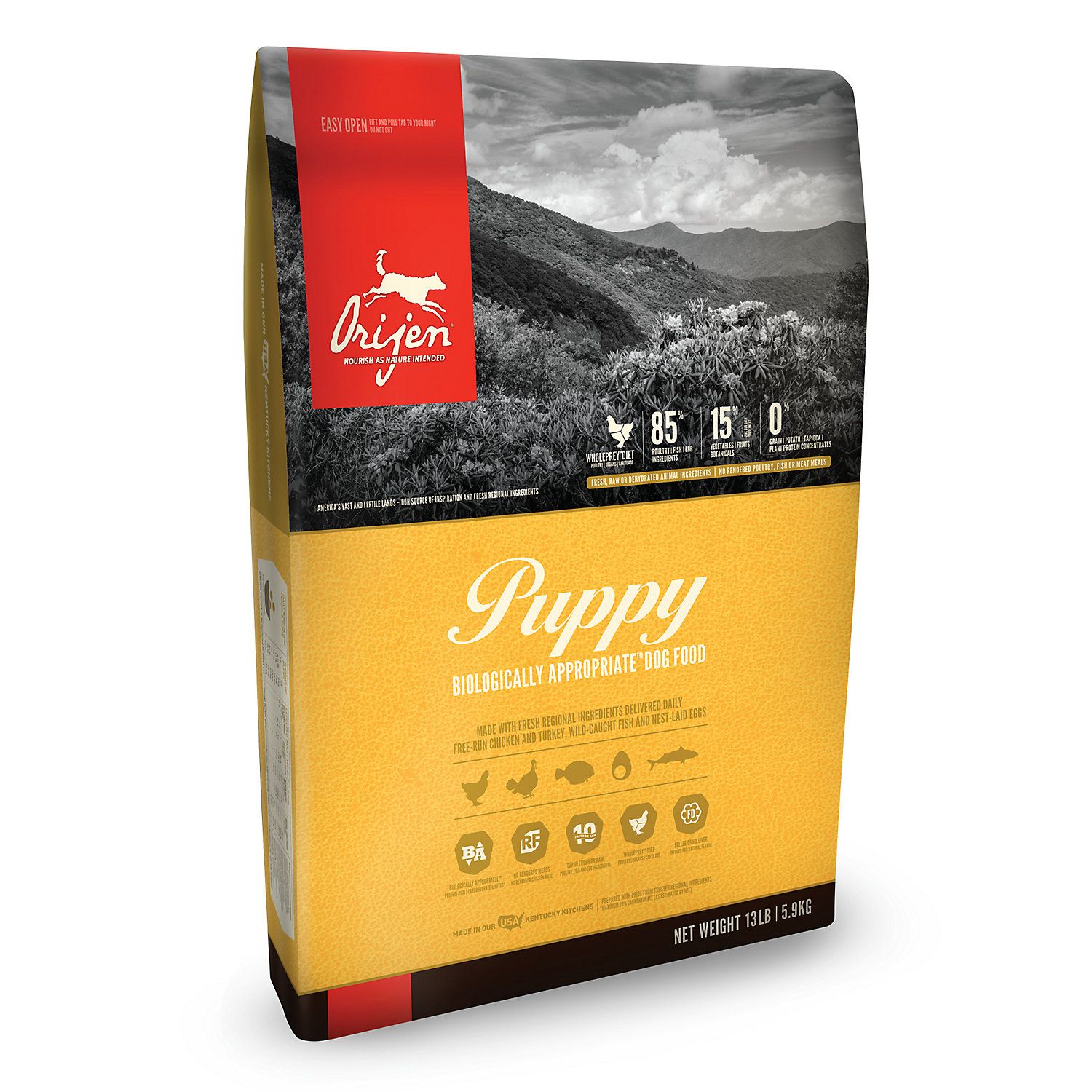 Orijen Puppy Dry Dog Food 13 Lbs Grain Free Dog Food Free Dog