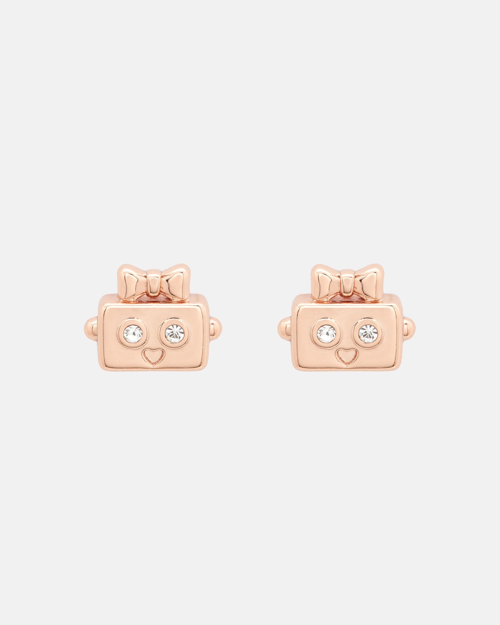 Swarovski Crystal Robot Earrings Rose Gold Jewellery Ted Baker Swarovski Crystal Robot Earrings Rose Gold Jewellery Ted Baker Uk
